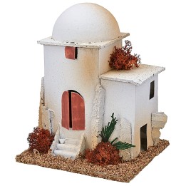 Arab house with dome and staircase cm 14x12,5x17 h
