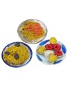 Set 3 piatti con pietanze ø 3 cm Mondo Presepi
