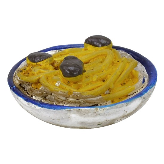 Juego de 3 platos con comidas ø 3 cm Mundo Pesebres