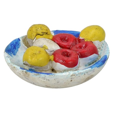 Set 3 piatti con pietanze ø 3 cm Mondo Presepi