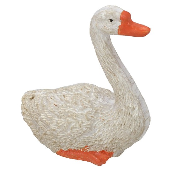 Conjunto de 2 cisnes de resina de 4,5x2,2x4,4 cm de altura Mundo Pesebres