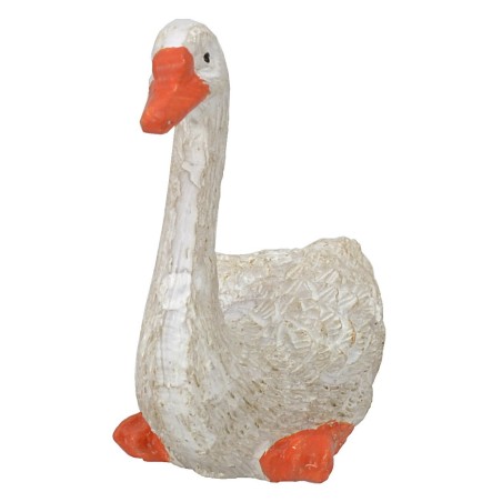 Conjunto de 2 cisnes de resina de 4,5x2,2x4,4 cm de altura Mundo Pesebres