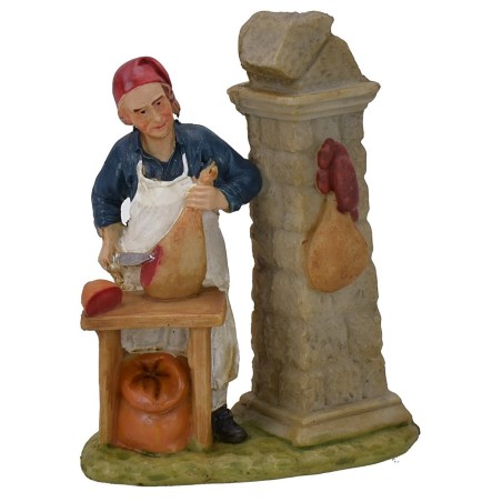 Salumiere in resina 9 cm Mondo Presepi