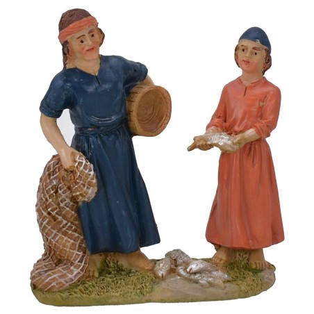 Pescatori in resina 9 cm