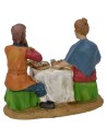 Scena famiglia al tavolo in resina serie 10 cm