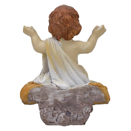 Niño Jesús sentado en resina de 7,5 cm de altura para estatuas
