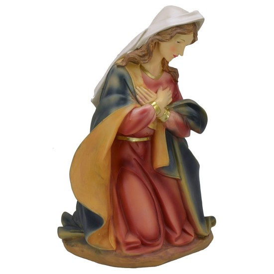 Madonna arrodillada en resina serie 40 cm Mundo Pesebre