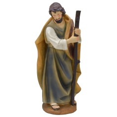 San Giuseppe con bastone in resina 40 cm