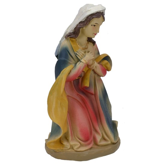 Madonna inginocchiata per Presepe in resina serie 40 cm