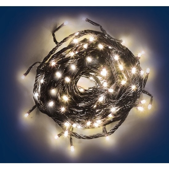 Serie 40 Led Ester.-Inter. Luce calda a Batterie,Timer e Giochi