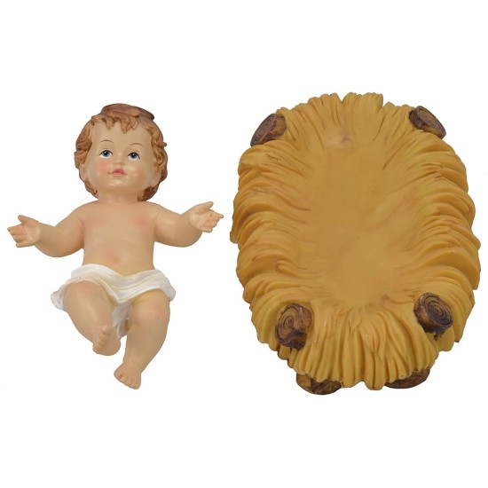 Natividad 5 figuras para belén en resina serie 40 cm