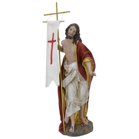 Gesù risorto con mantello rosso cm 27 Mondo Presepi