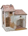 Stuccoed house with workshop and staircase cm 24x16x18 h
