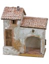 Stuccoed house with workshop and staircase cm 24x16x18 h