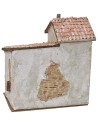 Stuccoed house with workshop and staircase cm 24x16x18 h