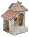 Casa estucada con escalera y trastero de 16,5x17,5x27,5 cm h