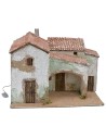 Illuminated stucco village cm 40x30x31 h