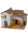 Illuminated stucco village cm 40x30x31 h
