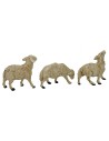 Set 6 pecore presepe in pvc per statuine cm 6-8
