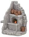 Corner oven with electricity-operated fire 7.1x6.5x12.3 cm h