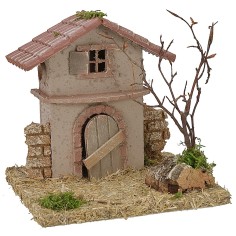 Casetta rustica di campagna cm 15x13x15 h Mondo Presepi 2