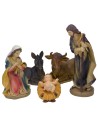 Natività 5 soggetti per presepe in resina serie 40 cm