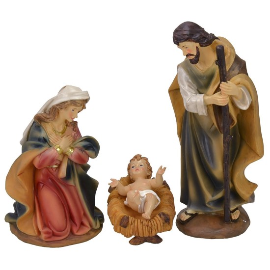 Natividad 3 figuras de resina serie 25 cm Mundo Pesebres