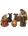 Natividad 5 sujetos en resina serie 25 cm