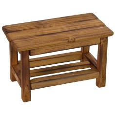 Wooden workbench cm 12x5,7x6,6 h for statues cm 14-15 h
