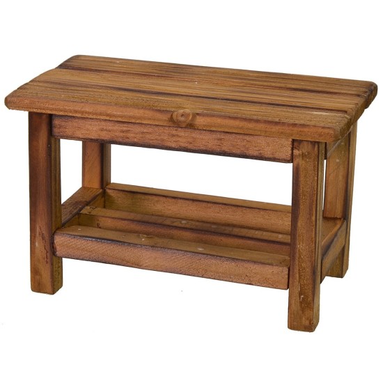 Wooden workbench cm 17x7,8x11h for statues cm 20-24h.