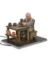 Vasaio seduto doppio movimento serie 30 cm Mondo Presepi
