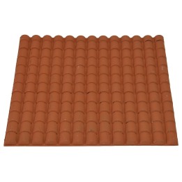 Pannello tegole colore terracotta cm 24,5x23,5