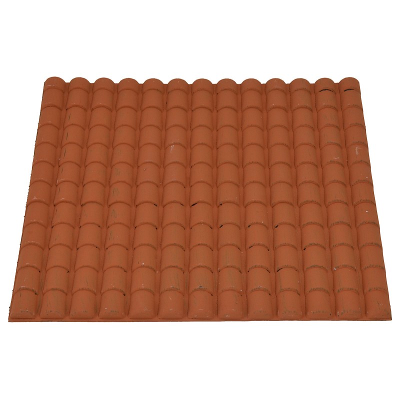 Pannello in pvc a tetto colore terracotta cm 24,5x23,5