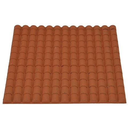 Pannello in pvc a tetto colore terracotta cm 24,5x23,5 Mondo