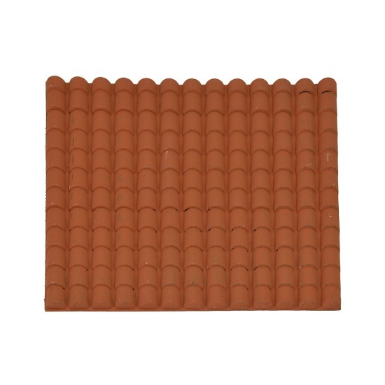 Pannello in pvc a tetto colore terracotta cm 24,5x23,5
