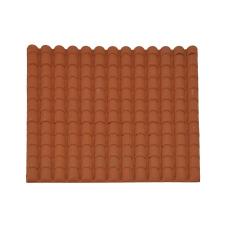 Panel de PVC para techo color terracota cm 24,5x23,5 Mondo