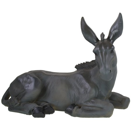 Asino seduto in resina per statue cm 50-60 h Mondo Presepi