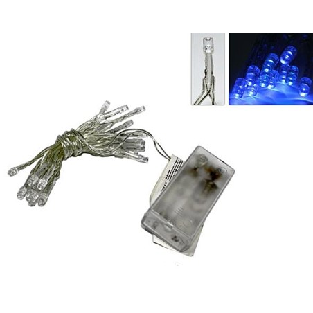 Collana 20 led blu a batteria - Cod. LDZ20 Mondo Presepi
