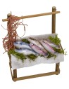 Fish counter in wax 7,5x4x8,5 h.