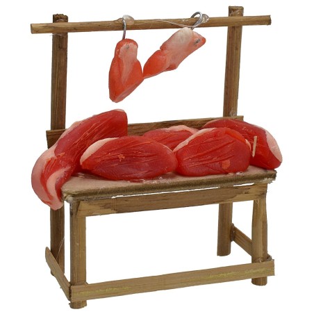 Banco carne in cera 7,5x3,5x8,5 h.