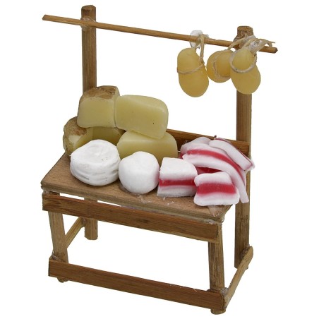 Banco formaggi in cera 6,5x3,5x8,5 h.