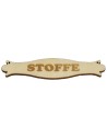 Fabric shop wooden sign 8x2 cm