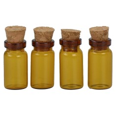 Set 4 vasetti in vetro invecchiato vuoti cm 2,5