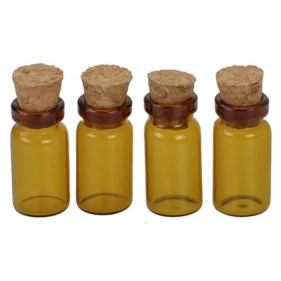 Juego de 4 tarros de vidrio envejecido vacíos de 2,5 cm Mondo Presepi