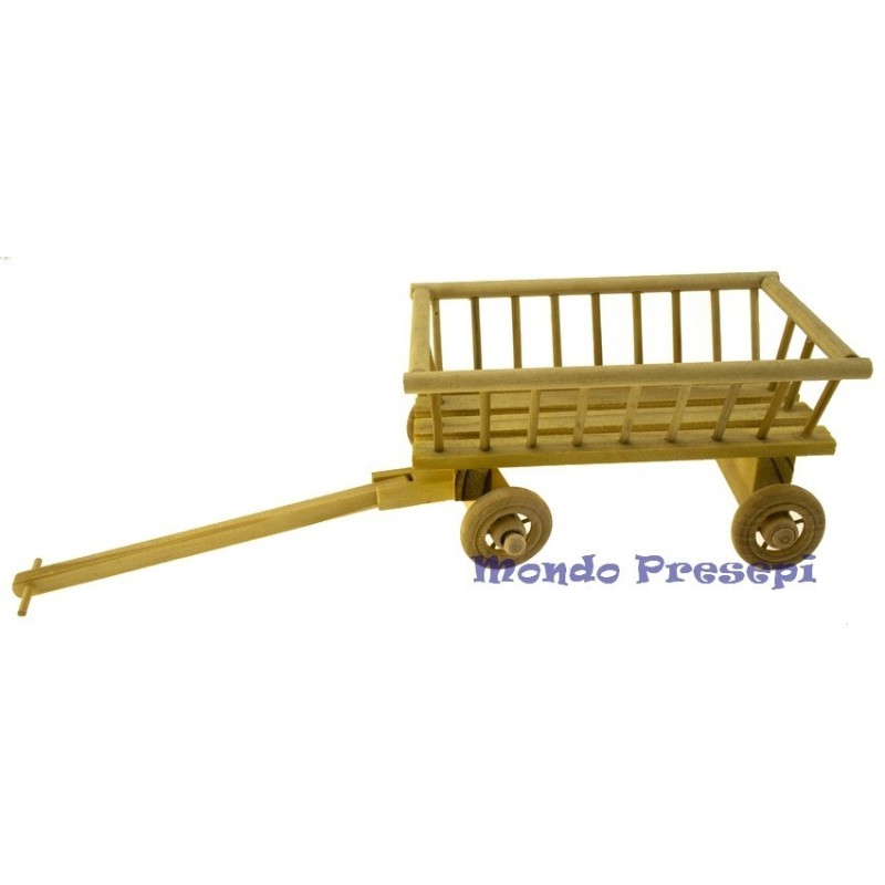 Cart in oriental wood 25 cm