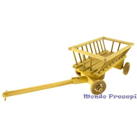 Carro de madera oriental cm 25 Mundo Pesebres