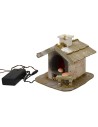 Forno per fornaio funzionante a batterie cm 12x13x11 h