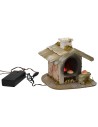 Forno per fornaio funzionante a batterie cm 12x13x11 h
