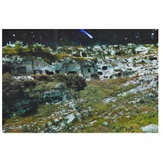 Fondale con paesaggio e cielo con stella cometa 70x100 cm Mondo