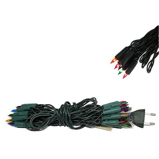 Catena 20 pisellini multicolor lineari 220v.